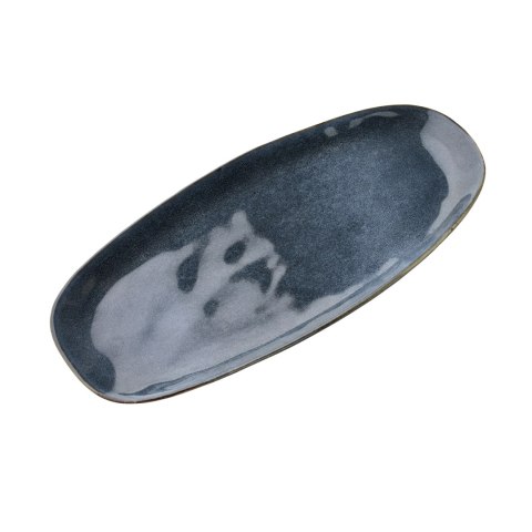 Półmisek Ceramiczny BASIC NATURE 26,7 cm – Niebieski, Styl Rękodzielniczy
