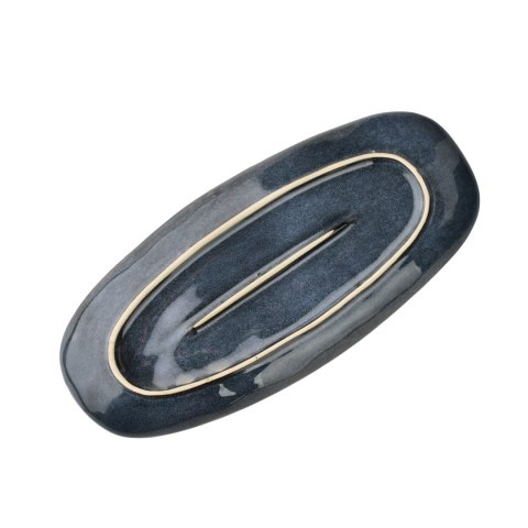 Półmisek Ceramiczny BASIC NATURE 26,7 cm – Niebieski, Styl Rękodzielniczy