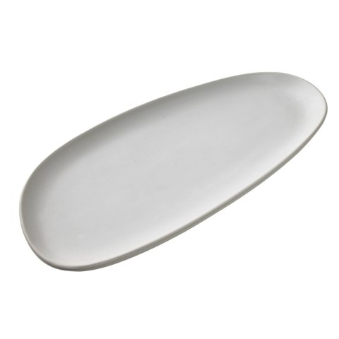 Półmisek Ceramiczny BASIC NATURE 26,7 cm – Biały Mat, Styl Rękodzielniczy