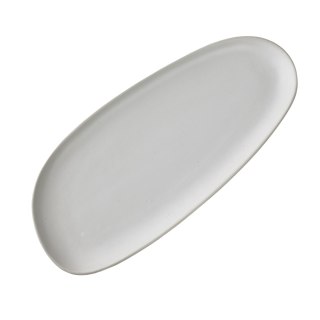 Półmisek Ceramiczny BASIC NATURE 26,7 cm – Biały Mat, Styl Rękodzielniczy