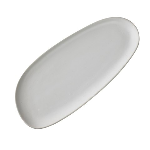 Półmisek Ceramiczny BASIC NATURE 26,7 cm – Biały Mat, Styl Rękodzielniczy