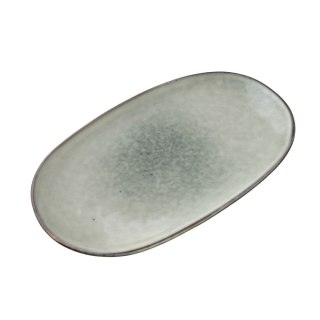 Półmisek Ceramiczny BASIC NATURE 32 cm – Beżowy, Styl Rękodzielniczy