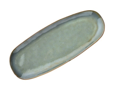 Półmisek Ceramiczny BASIC NATURE 35,5 cm – Szary Mat, Styl Rękodzielniczy