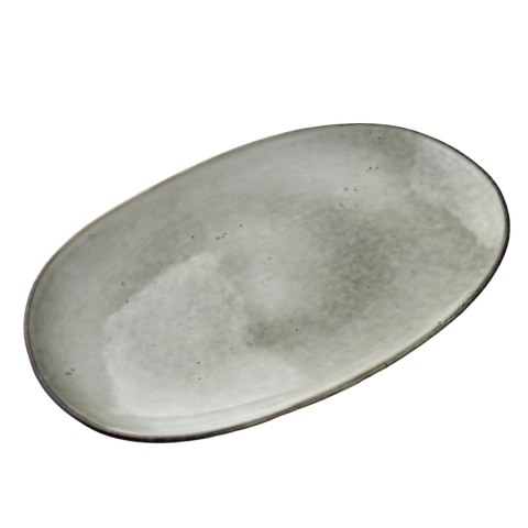 Półmisek Ceramiczny BASIC NATURE 36 cm – Beżowy, Styl Rękodzielniczy