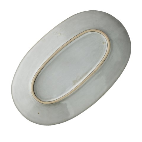 Półmisek Ceramiczny BASIC NATURE 36 cm – Beżowy, Styl Rękodzielniczy