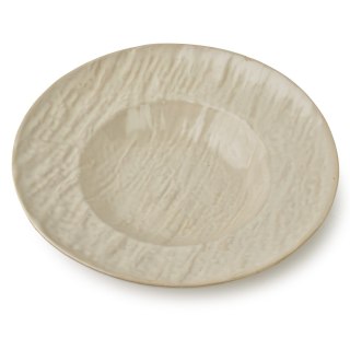 Talerz do Pasty Ceramiczny BASIC NATURE 30 cm – Styl Rzemieślniczy, Piaskowy Beż
