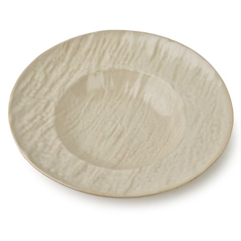 Talerz do Pasty Ceramiczny BASIC NATURE 30 cm – Styl Rzemieślniczy, Piaskowy Beż