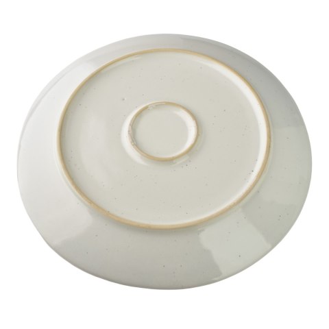 Ceramiczny Talerz Obiadowy BASIC NATURE 28 cm – Nakrapiany Krem, Styl Rękodzielniczy