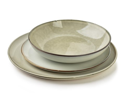 Ceramiczny Talerz Płaski BASIC NATURE 25,5 cm – Kremowy Minimalizm, Styl Nature