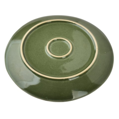 Ceramiczny Talerz Płaski BASIC NATURE 27,5 cm – Oliwkowa Zieleń, Styl Nature