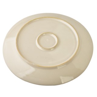 Ceramiczny Talerz Płaski BASIC NATURE 27,5 cm – Morski Teal, Styl Rękodzielniczy