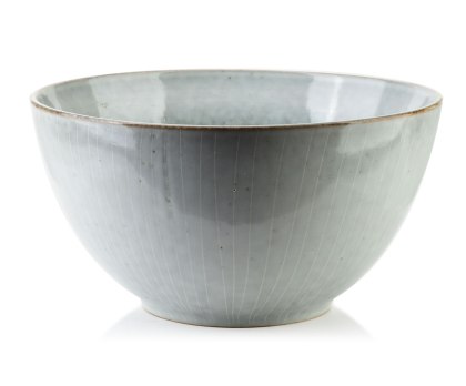 Duża Misa Ceramiczna BASIC NATURE 24 cm – Szara, Unikalny Rzemieślniczy Charakter