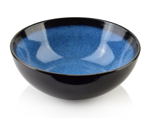 Ceramiczna Miska BASIC NATURE 16,5 cm 600 ml – Intensywny Błękit, Styl Rzemieślniczy