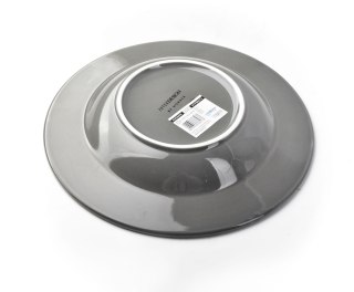 HUDSON Talerz Głęboki 22 cm 250 ml – Szara Porcelana, Efekt Młotkowania