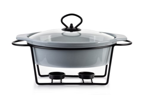 MODERN KITCHEN Naczynie z podgrzewaczem 1,25 L – Szara Ceramika, Allesken