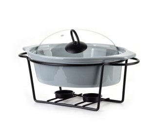 MODERN KITCHEN Naczynie z podgrzewaczem 1,25 L – Szara Ceramika, Allesken