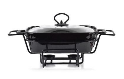 MODERN KITCHEN Naczynie z podgrzewaczem 1,4 L – Czarne Prostokątne, Allesken