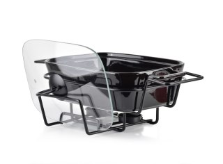 MODERN KITCHEN Naczynie z podgrzewaczem 1,4 L – Czarne Prostokątne, Allesken