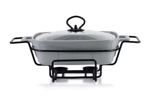 MODERN KITCHEN Naczynie z podgrzewaczem 1,4 L – Szare Prostokątne, Allesken