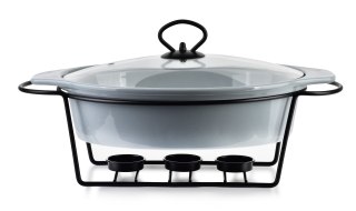 MODERN KITCHEN Naczynie z podgrzewaczem 1,6 L – Szara Ceramika, Allesken