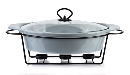 MODERN KITCHEN Naczynie z podgrzewaczem 2,6 L – Szary Owalny GIANT, Allesken