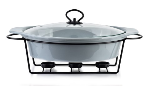 MODERN KITCHEN Naczynie z podgrzewaczem 2,6 L – Szary Owalny GIANT, Allesken