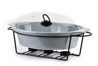 MODERN KITCHEN Naczynie z podgrzewaczem 2,6 L – Szary Owalny GIANT, Allesken