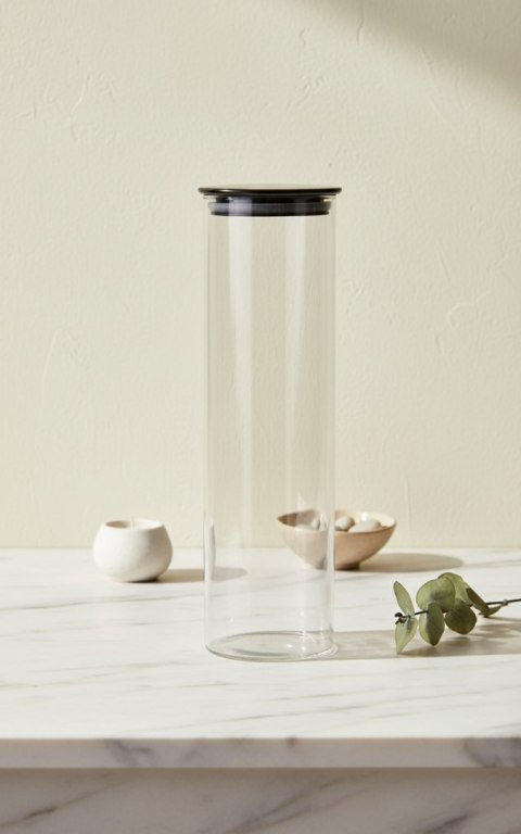 MODERN KITCHEN Słoik 1,25 L – Szklany Pojemnik 28 cm, Allesken