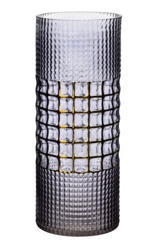 Wazon szklany SERENITE 11,5x11,5x30 cm – Mondex, Struktura Kratki