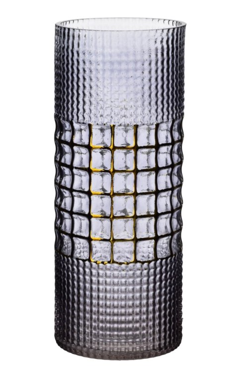Wazon szklany SERENITE 11,5x11,5x30 cm – Mondex, Struktura Kratki