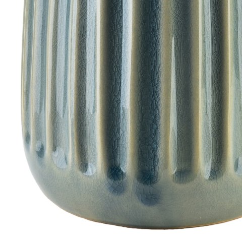 Wazon Ceramiczny ARINA LIGHT 28,5 cm – Prążkowany, Jasnobłękitny, Nowoczesny