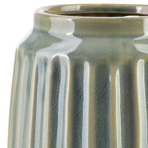 Wazon Ceramiczny Osłonka ARINA LIGHT 18 cm – Prążkowany, Jasnobłękitny, Nowoczesny