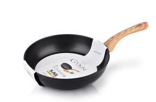 Patelnia CARROT ILAG 26 cm – Czarna, Powłoka Non-Stick, Rączka Wood-Look