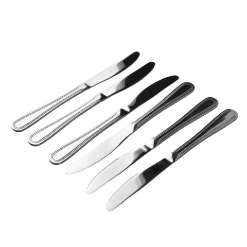Komplet 6 noży obiadowych CHAMOMILE 22 cm – Stal Nierdzewna