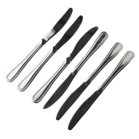 Komplet 6 noży obiadowych CHAMOMILE 22 cm – Stal Nierdzewna