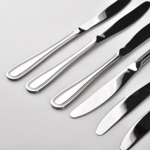 Komplet 6 noży obiadowych CHAMOMILE 22 cm – Stal Nierdzewna