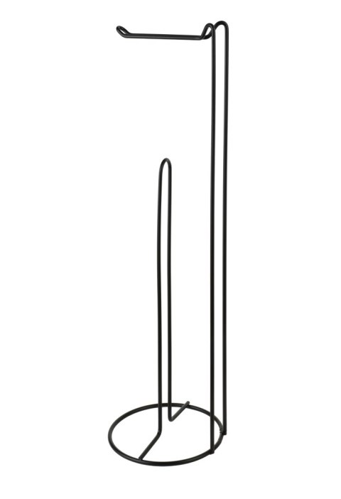 DEA BLACK Stojak na papier toaletowy 15x15x54 cm – Czarny Mat