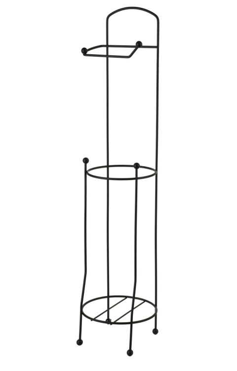 DEA BLACK Stojak na papier toaletowy 66 cm – Czarny Mat, Loft