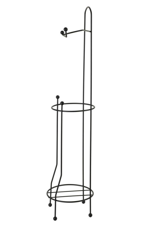 DEA BLACK Stojak na papier toaletowy 66 cm – Czarny Mat, Loft