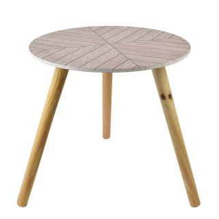 LAMMY Stolik Kawowy 40x40x38 cm – Kompaktowy Styl Skandynawski