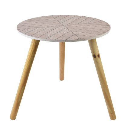 LAMMY Stolik Kawowy 40x40x38 cm – Kompaktowy Styl Skandynawski