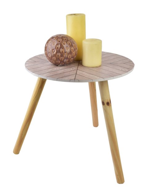 LAMMY Stolik Kawowy 40x40x38 cm – Kompaktowy Styl Skandynawski