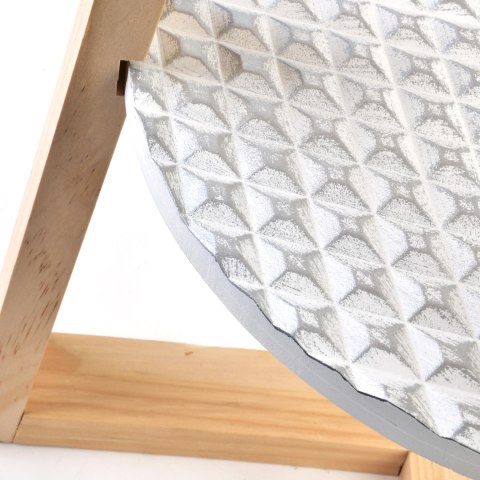 LAMMY Stolik kawowy 40x50 cm – Biało-Złoty, Dwupoziomowy