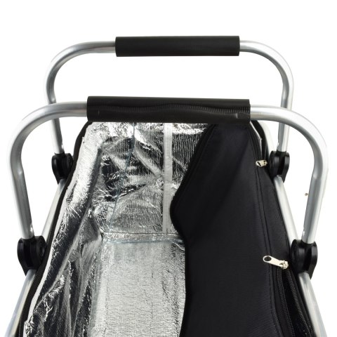 MARID BLACK Torba termiczna 47x28x23 cm – Stylowy Kosz Izolacyjny