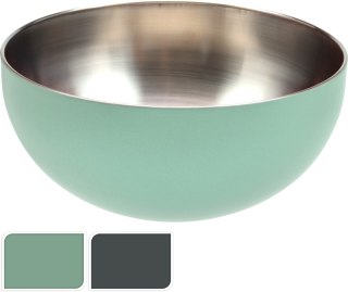 Miska Stalowa 1,5 L – Miętowy Mat, Stal Nierdzewna (17 cm)