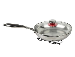 MODERN KITCHEN Podstawka pod garnek 18x18 cm – Czarny Metal, Styl Loft