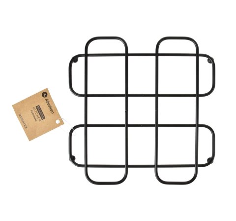 MODERN KITCHEN Podstawka pod garnek 18x18 cm – Czarny Metal, Styl Loft