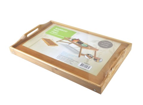 RAIS Stolik składany do łóżka 54,5x34,5x24 cm – Bambusowa Taca Śniadaniowa