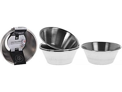 Zestaw miseczek stalowych 4 szt. – 60x25 mm, Dips & Sauces
