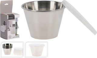 Zestaw miseczek stalowych 8 szt. z pokrywkami – 6x4,5 cm, Fresh & Organize